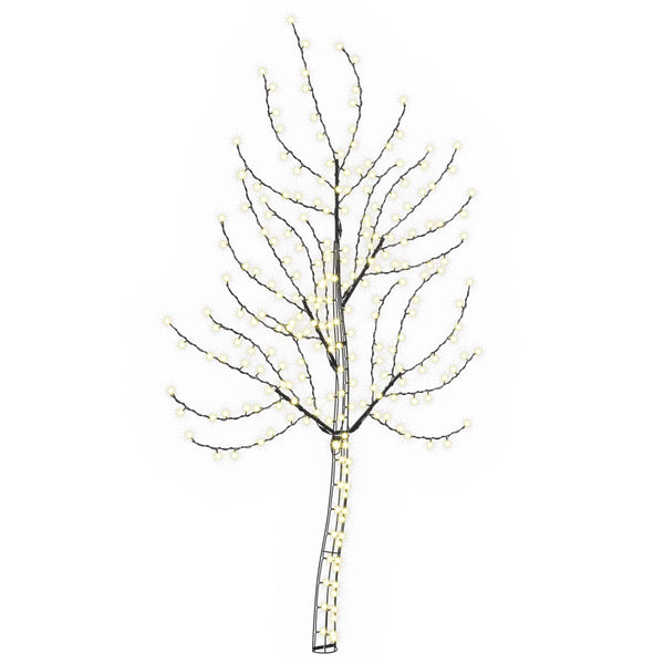 Seinälle asennettava LED-joulukuusi 180 cm 200 LEDiä