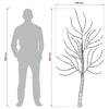 Seinälle asennettava LED-joulukuusi 180 cm 200 LEDiä