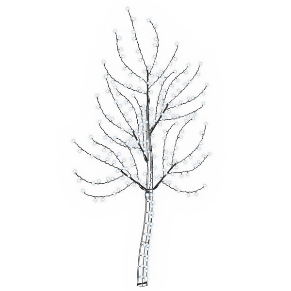 Seinälle asennettava LED-joulukuusi 180 cm 200 LEDiä
