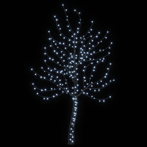 Seinälle asennettava LED-joulukuusi 180 cm 200 LEDiä