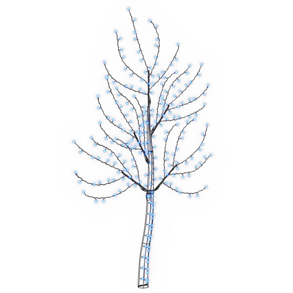Seinälle asennettava LED-joulukuusi 180 cm 200 LEDiä Sininen