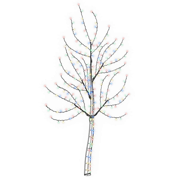 Seinälle asennettava LED-joulukuusi 180 cm 200 LEDiä