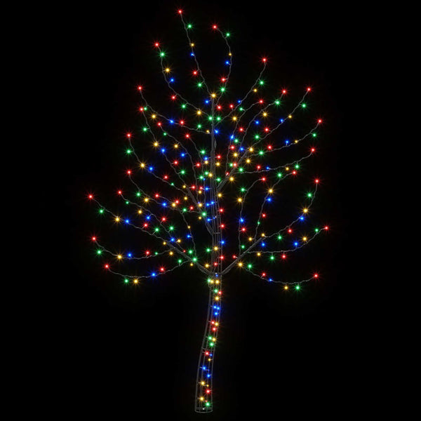 Seinälle asennettava LED-joulukuusi 180 cm 200 LEDiä