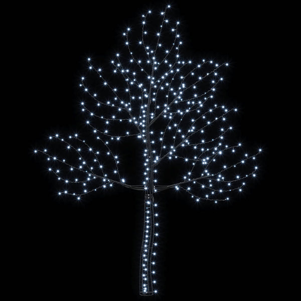 Seinälle asennettava LED-joulukuusi 210 cm 312 LEDiä