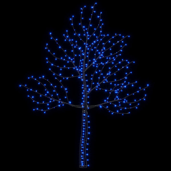 Seinälle asennettava LED-joulukuusi 210 cm 312 LEDiä Sininen