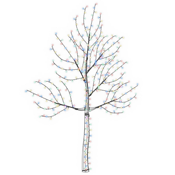 Seinälle asennettava LED-joulukuusi 210 cm 312 LEDiä