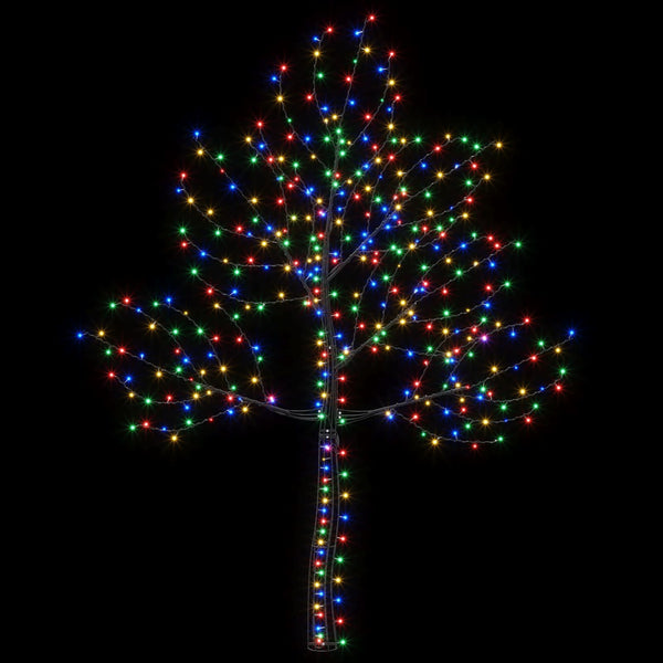 Seinälle asennettava LED-joulukuusi 210 cm 312 LEDiä