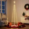 Kartiomainen LED-joulukuusi 180 cm 250 LEDiä Lämpimän Valkoinen