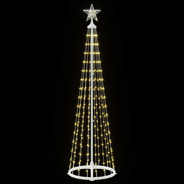 Kartiomainen LED-joulukuusi 180 cm 250 LEDiä Lämpimän Valkoinen