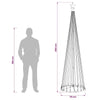 Kartiomainen LED-joulukuusi 250 cm 470 LEDiä Lämpimän Valkoinen