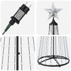 Kartiomainen LED-joulukuusi 250 cm 470 LEDiä Kylmä valkoinen