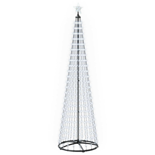 Kartiomainen LED-joulukuusi 250 cm 470 LEDiä Kylmä valkoinen