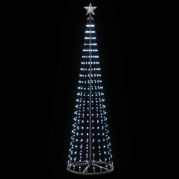 Kartiomainen LED-joulukuusi 250 cm 470 LEDiä Kylmä valkoinen