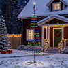 Kartiomainen LED-joulukuusi 250 cm 470 LEDiä Monivärinen Teräs