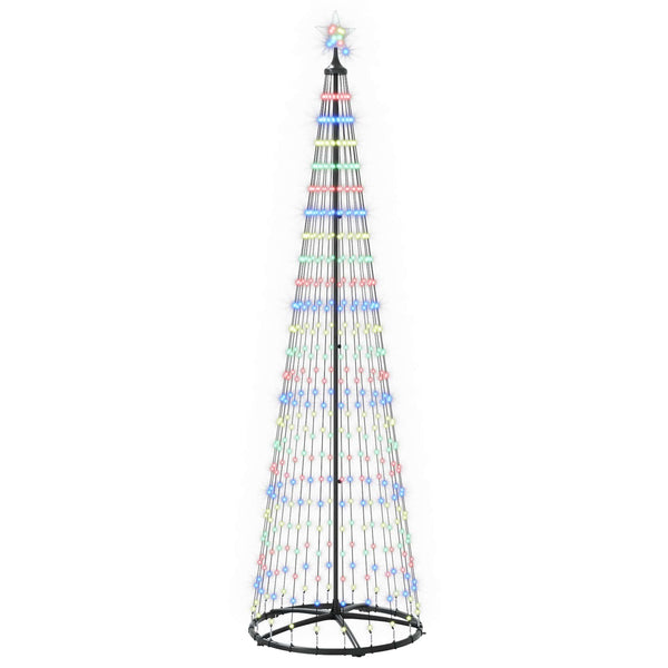 Kartiomainen LED-joulukuusi 250 cm 470 LEDiä Monivärinen Teräs