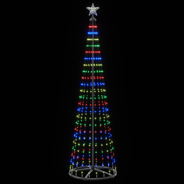 Kartiomainen LED-joulukuusi 250 cm 470 LEDiä Monivärinen Teräs
