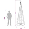LED-joulupuu 300 cm 390 LEDiä RGB Teräs RGB