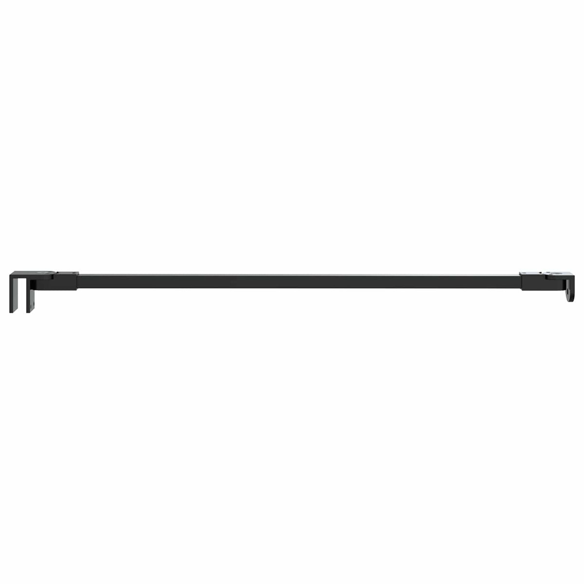 Suihkuseinän tukitanko 57,5 cm 68/ mm lasille Musta