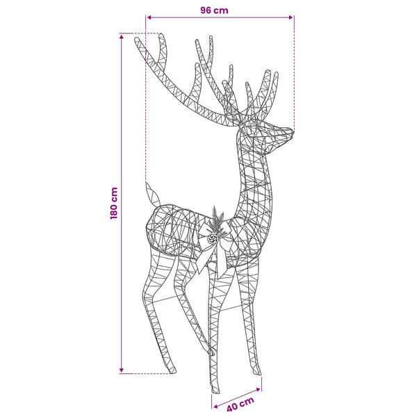3D jouluporo LOVIISA 560 LEDiä Lämpimän Valkoinen