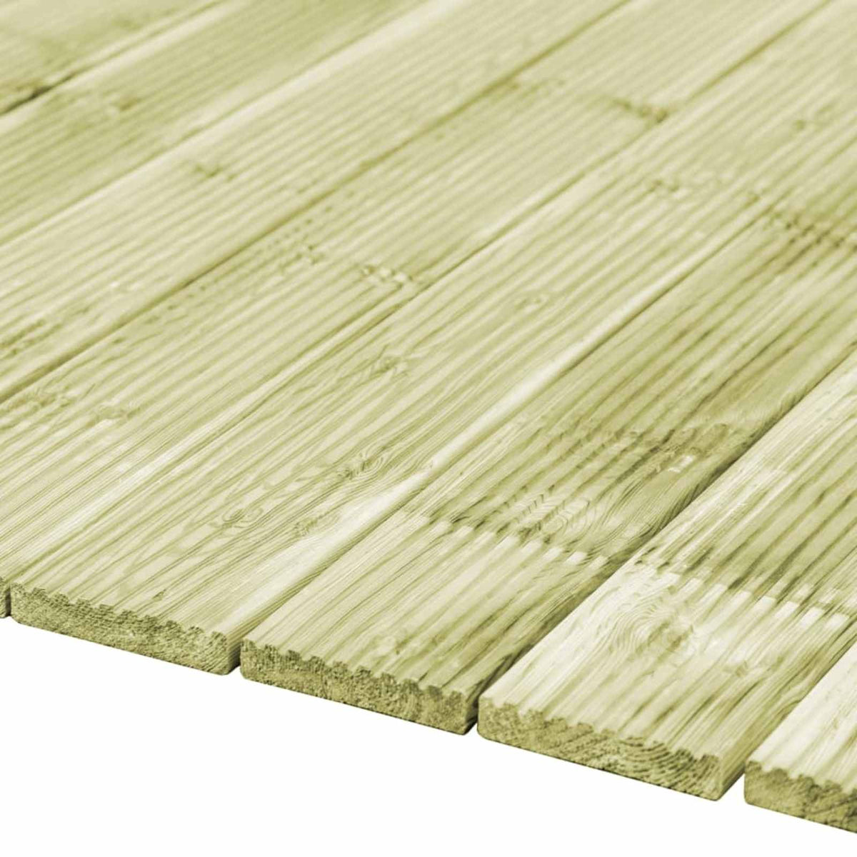 Terassilauta 40 kpl Vihreä kyllästetty 1,16 m²