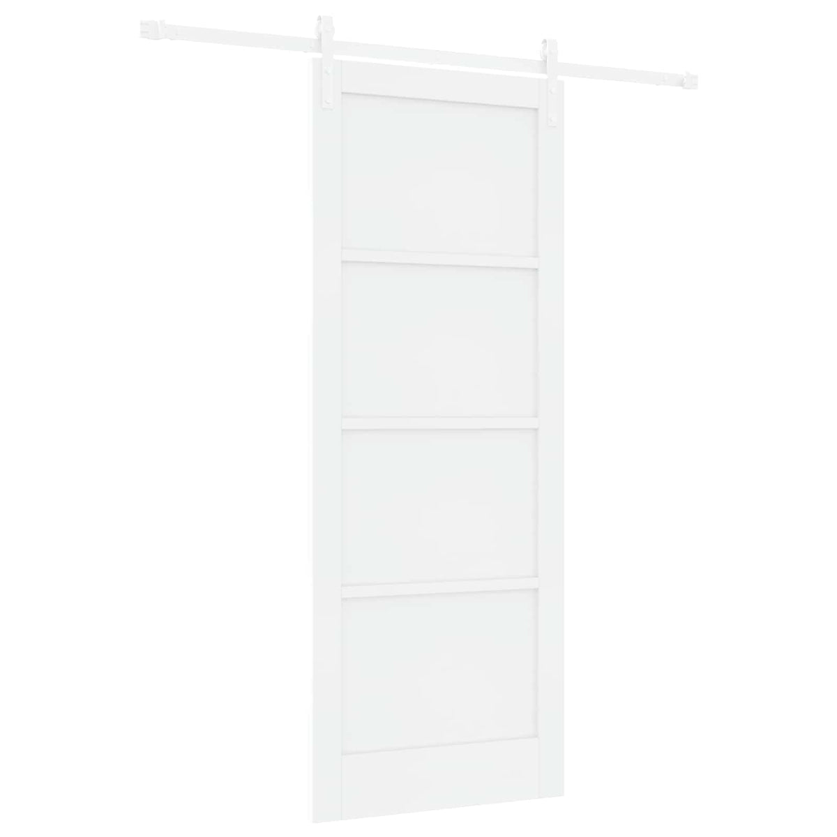 Liukuovi 83 x 211 cm Tekninen puu valkoinen