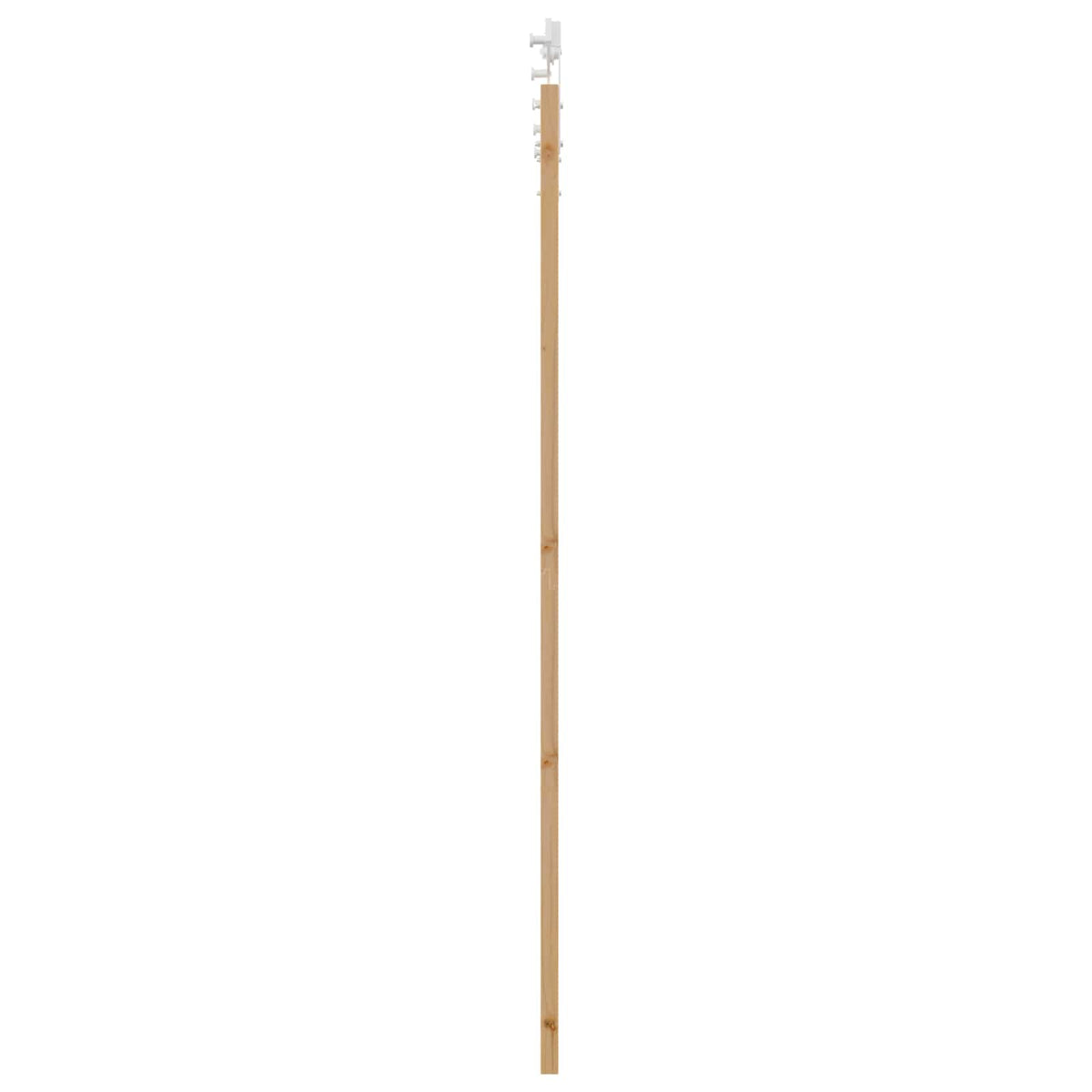 Liukuovi 93 x 211 cm Tekninen puu Luonnollinen ja valkoinen