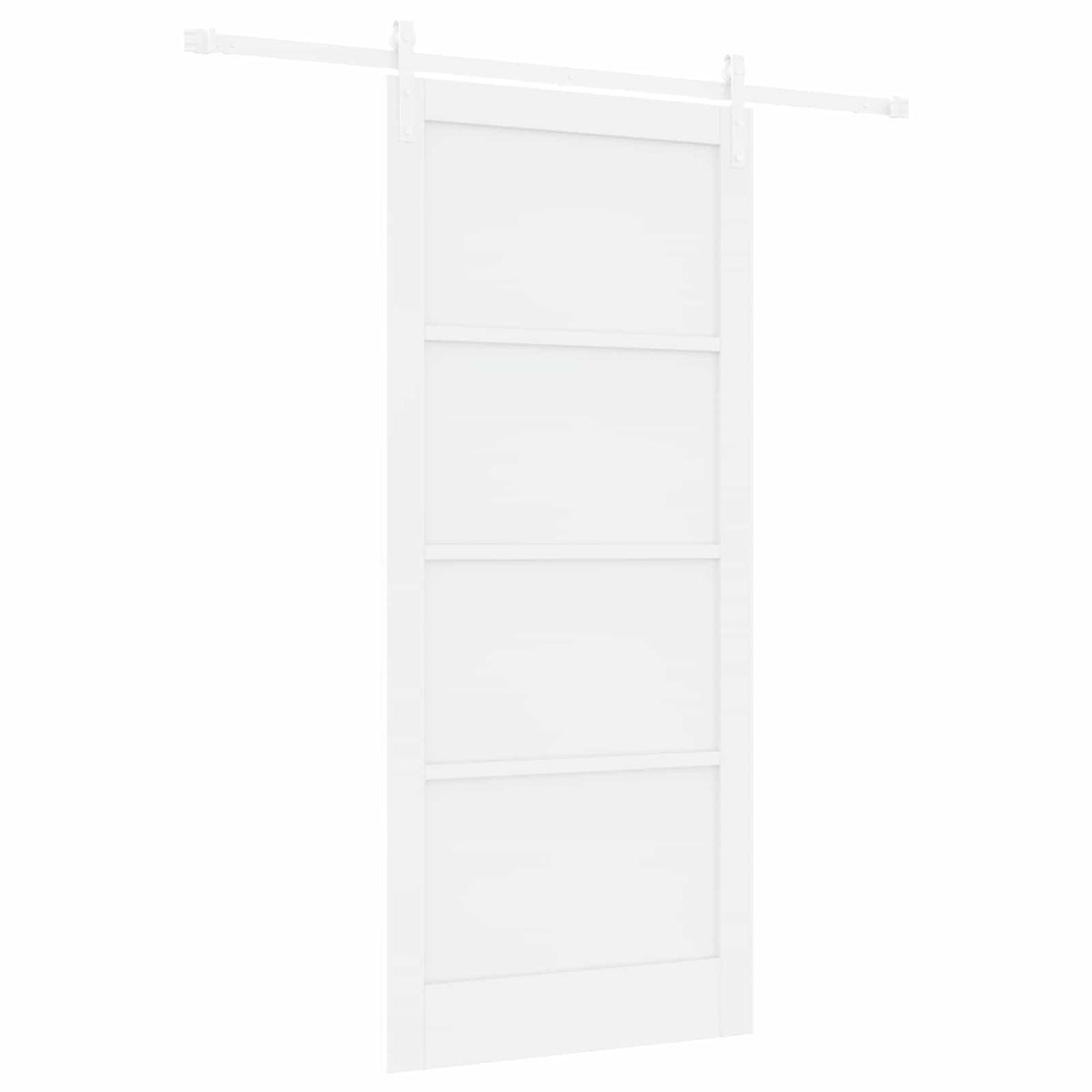 Liukuovi 93 x 211 cm Tekninen puu valkoinen