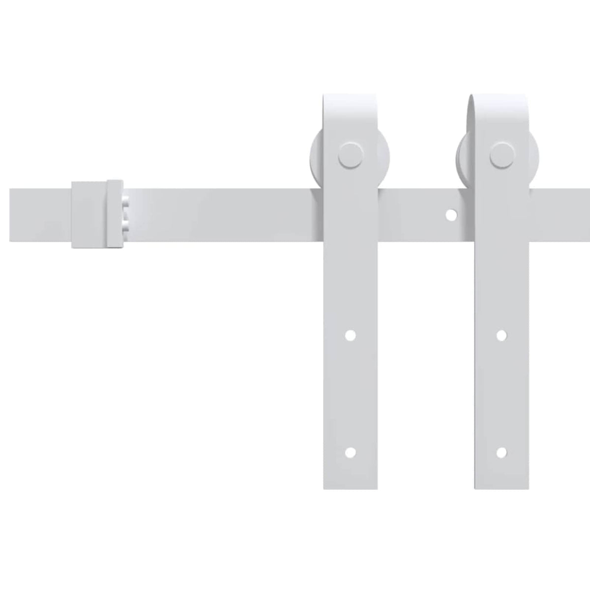 Liukuovi 93 x 232 cm Tekninen puu valkoinen