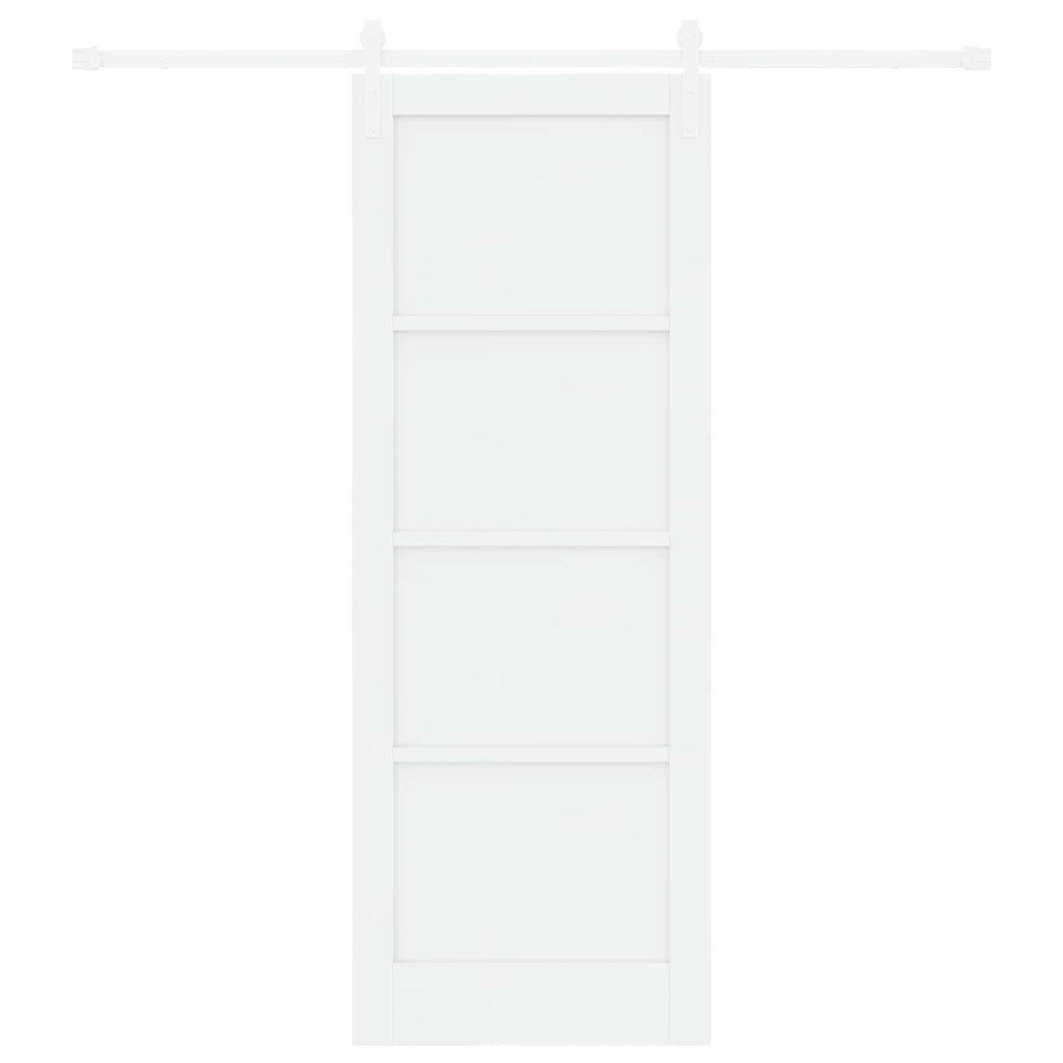 Liukuovi 78 x 211 cm Tekninen puu valkoinen