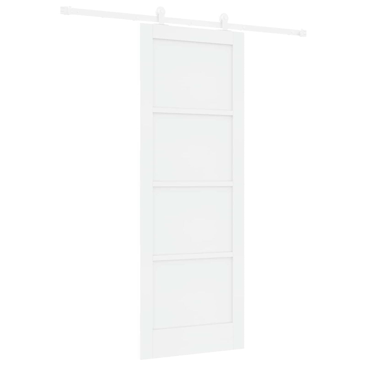 Liukuovi 78 x 211 cm Tekninen puu valkoinen