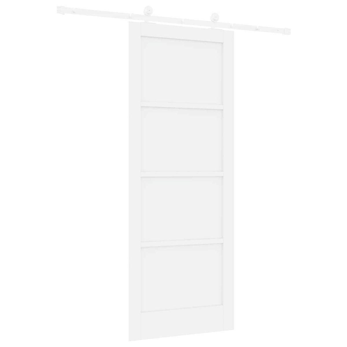Liukuovi 83 x 211 cm Tekninen puu valkoinen