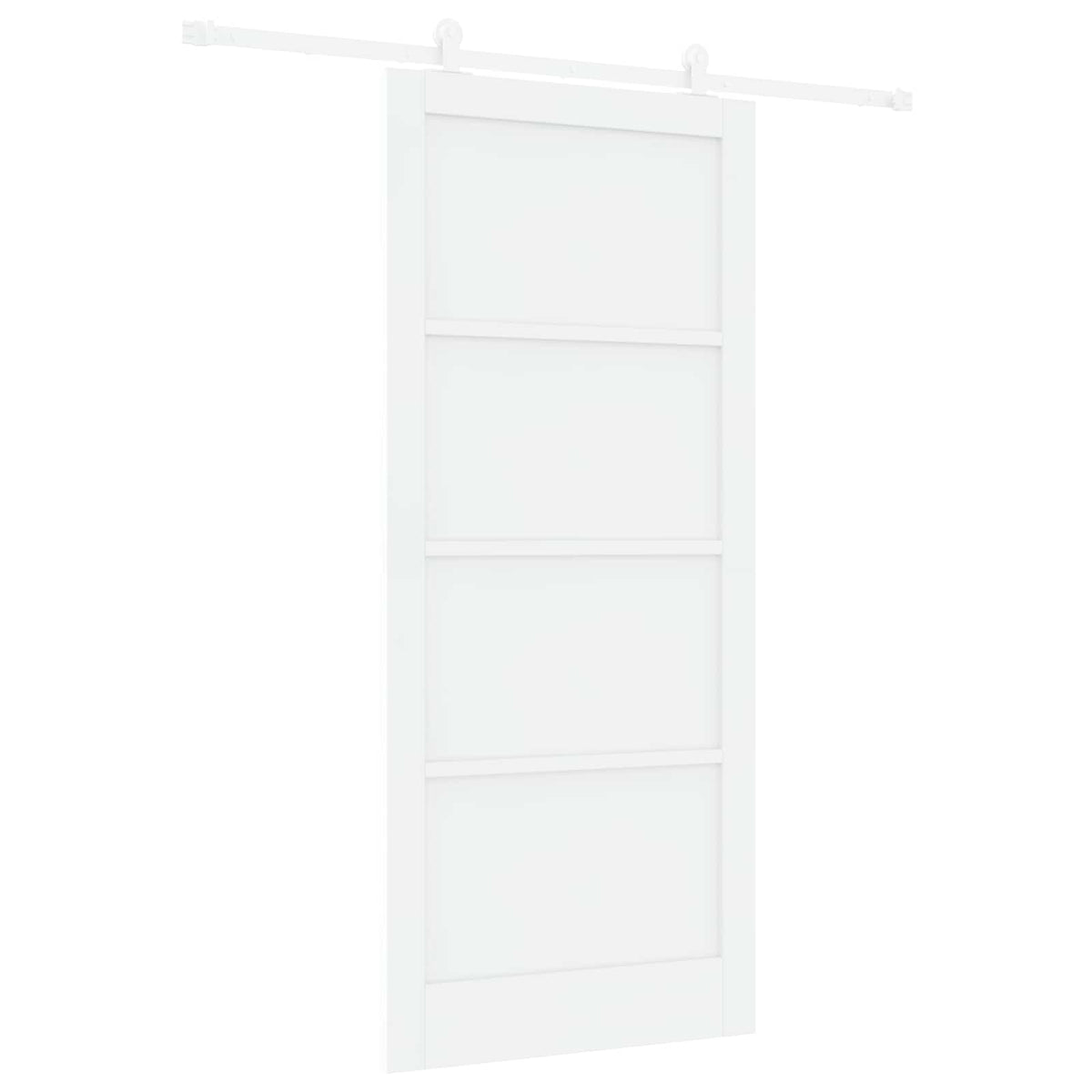 Liukuovi 93 x 211 cm Tekninen puu valkoinen