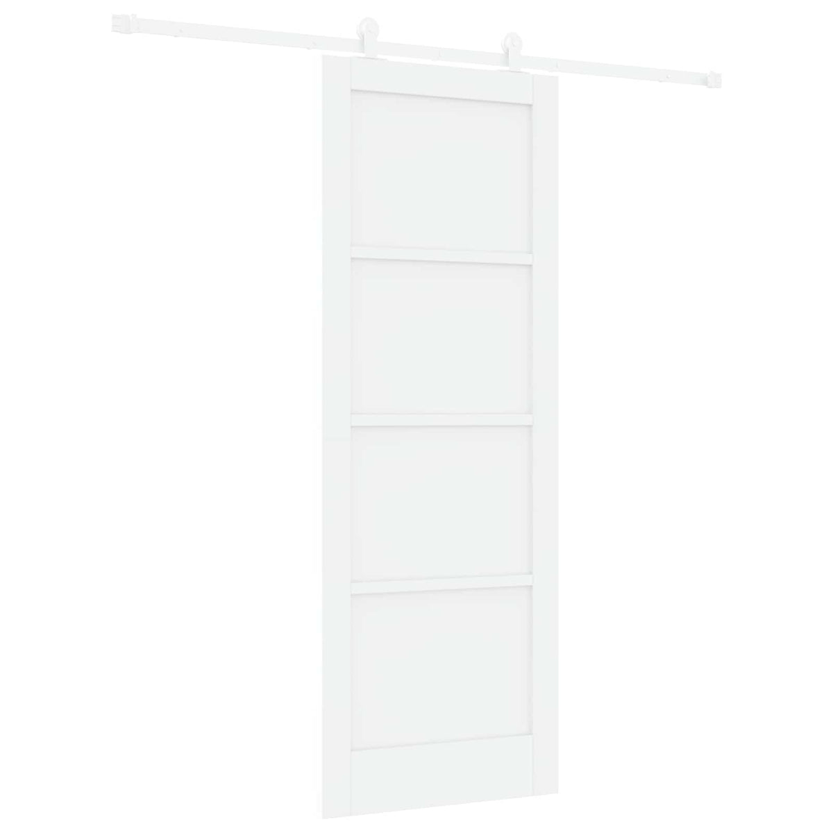 Liukuovi 78 x 211 cm Tekninen puu valkoinen