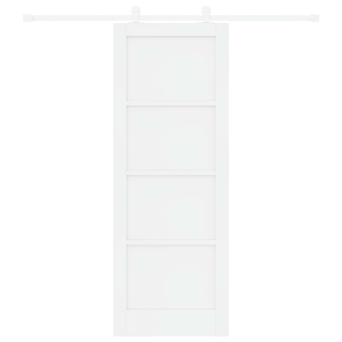 Liukuovi 78 x 211 cm Tekninen puu valkoinen