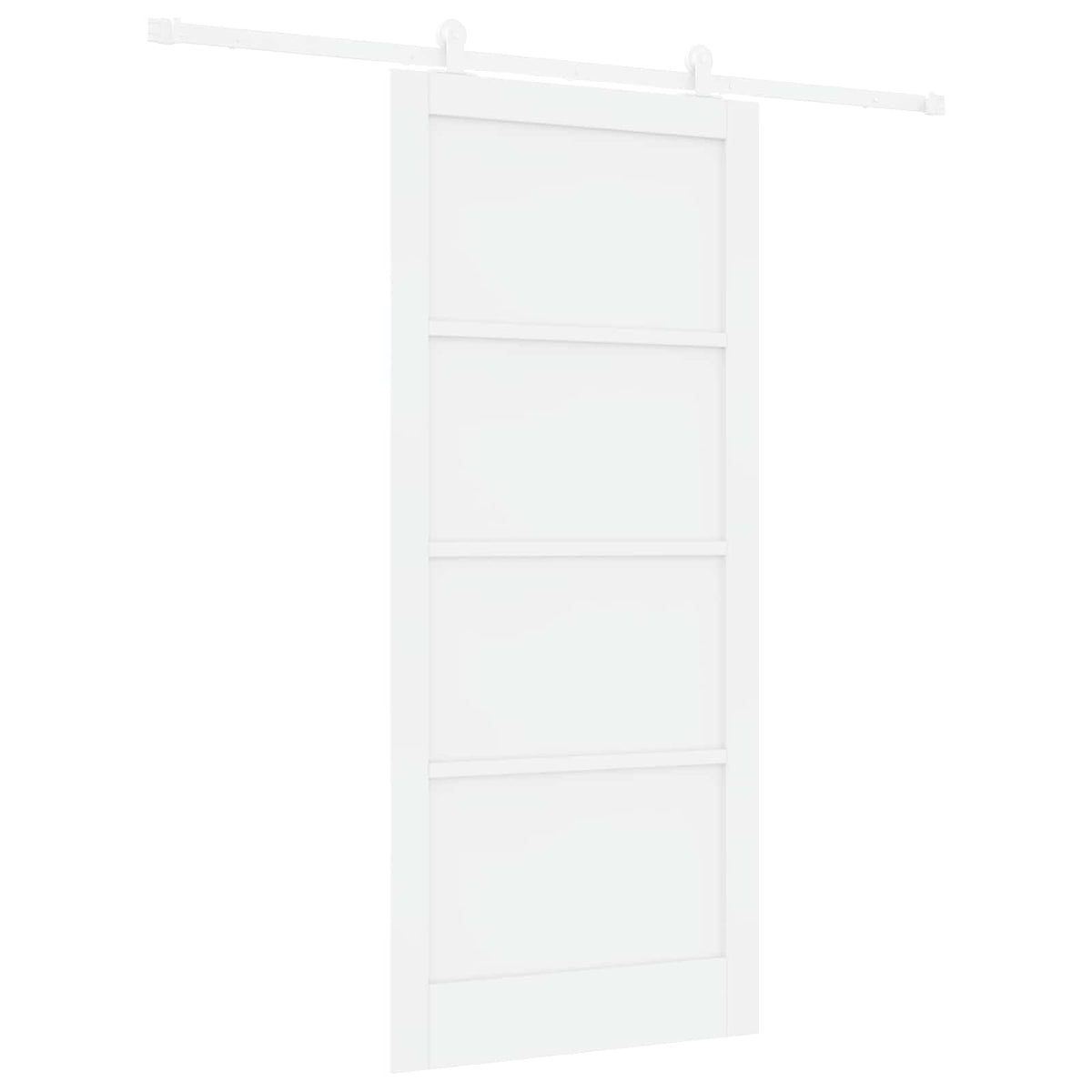 Liukuovi 93 x 211 cm Tekninen puu valkoinen