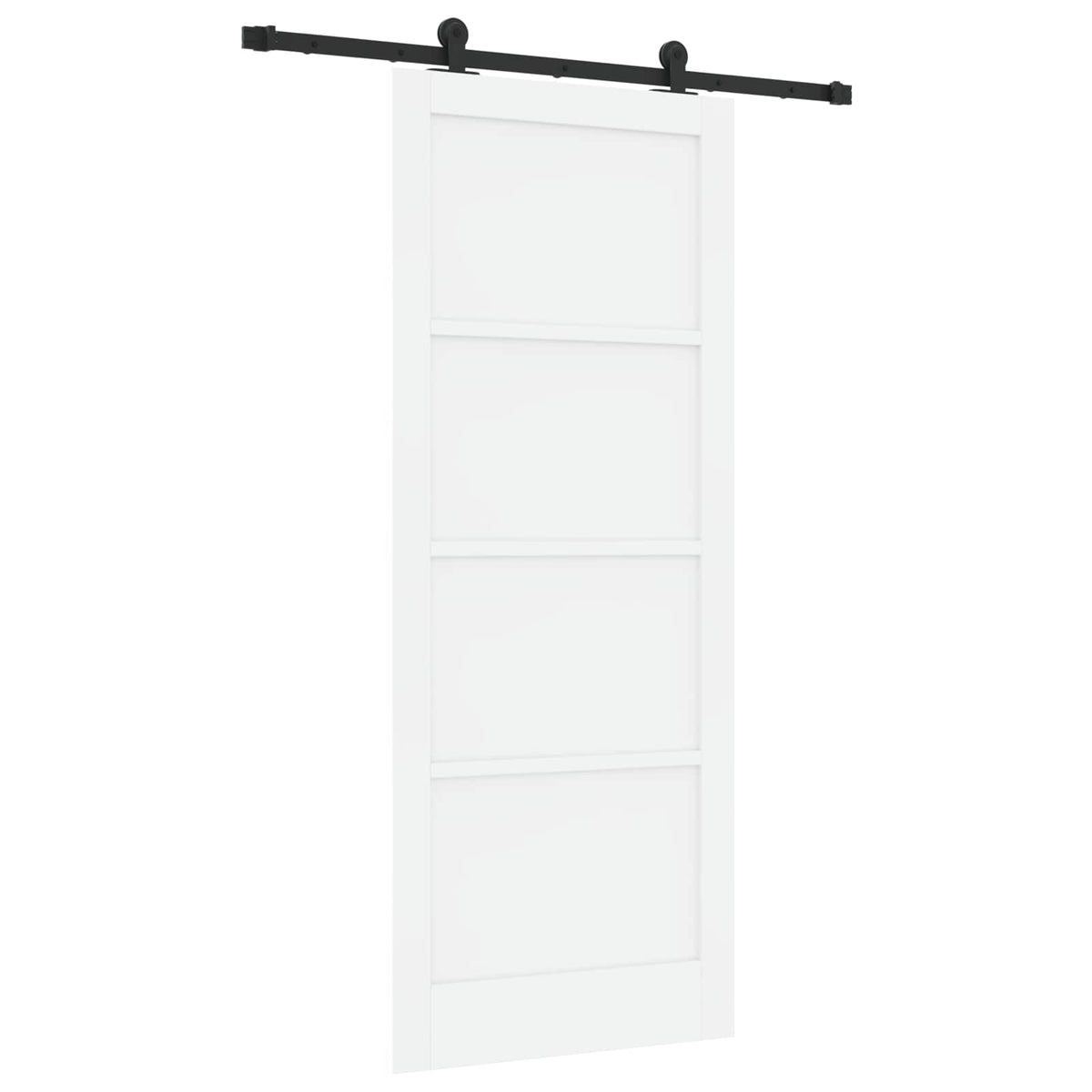 Liukuovi ORKDAL 86 x 211 cm Tekninen puu Valkoinen ja musta