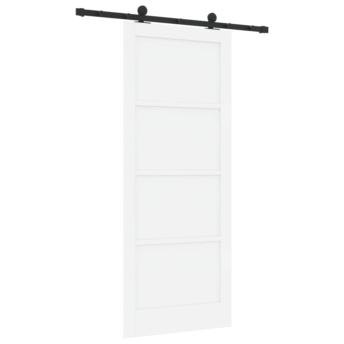 Liukuovi ORKDAL 86 x 211 cm Tekninen puu Valkoinen ja musta