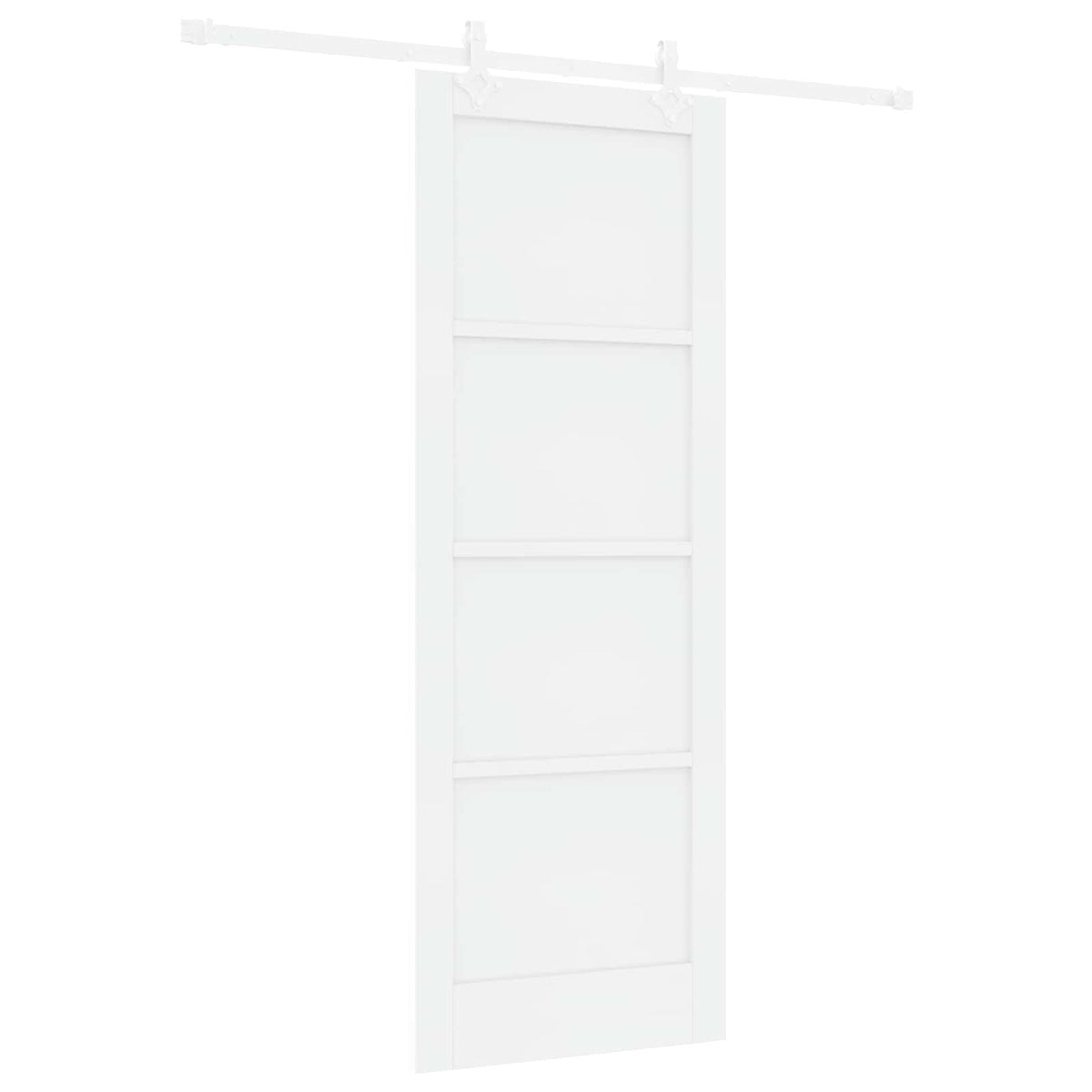 Liukuovi 78 x 211 cm Tekninen puu valkoinen