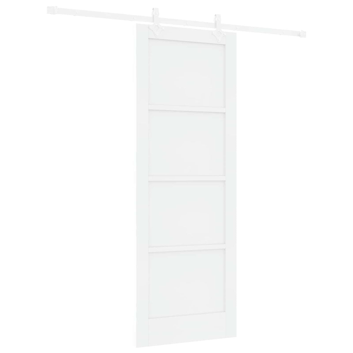 Liukuovi 78 x 211 cm Tekninen puu valkoinen