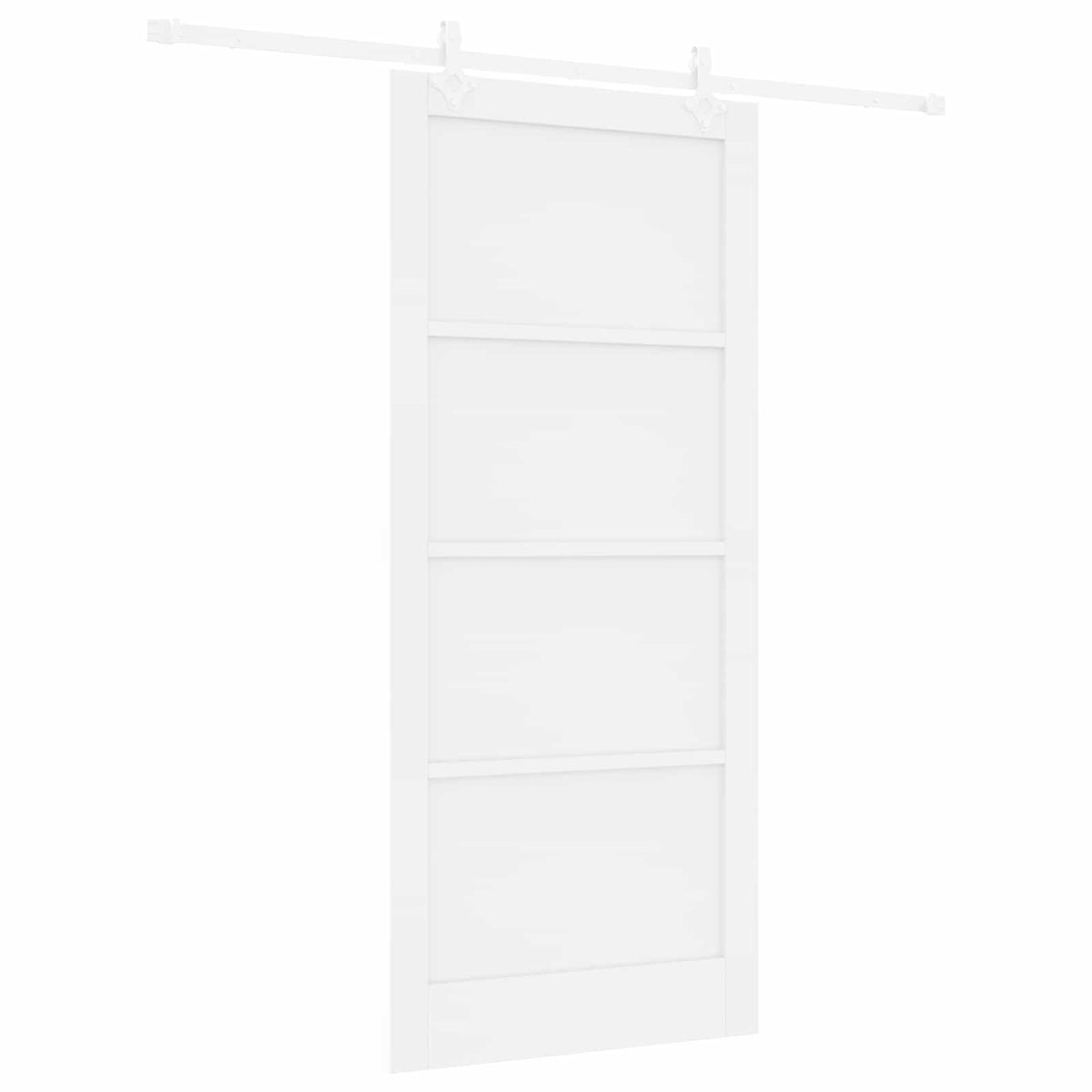 Liukuovi 93 x 211 cm Tekninen puu valkoinen