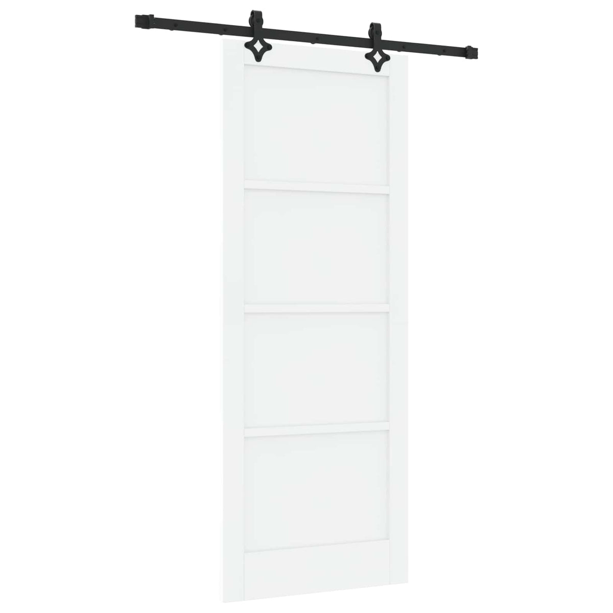 Liukuovi ORKDAL 83 x 211 cm Tekninen puu Valkoinen ja musta