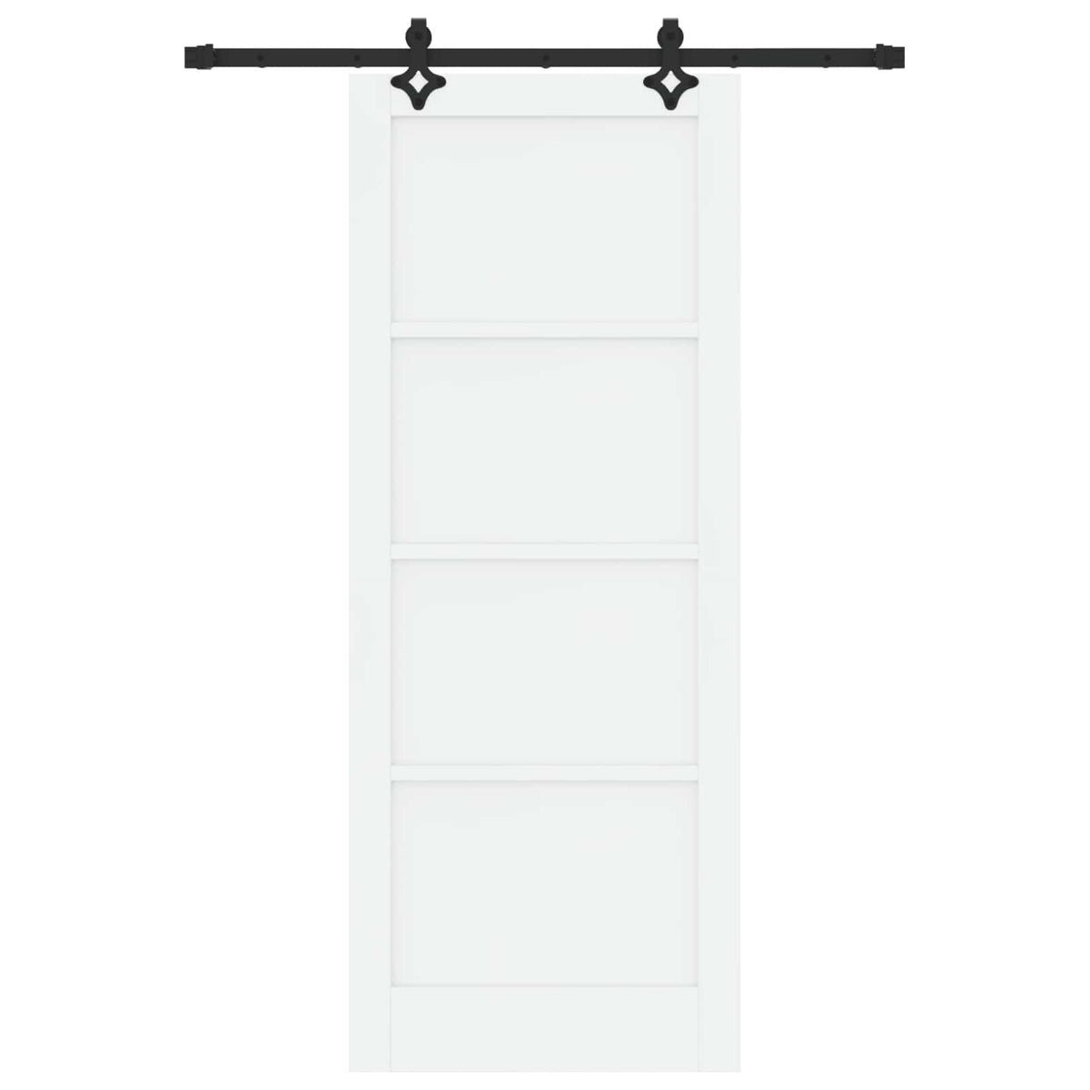 Liukuovi ORKDAL 83 x 211 cm Tekninen puu Valkoinen ja musta
