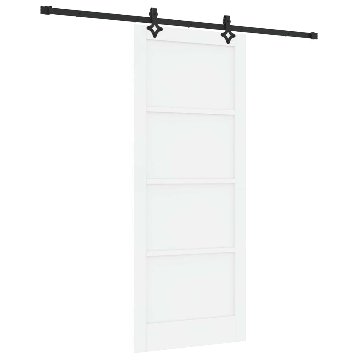 Liukuovi ORKDAL 86 x 211 cm Tekninen puu Valkoinen ja musta