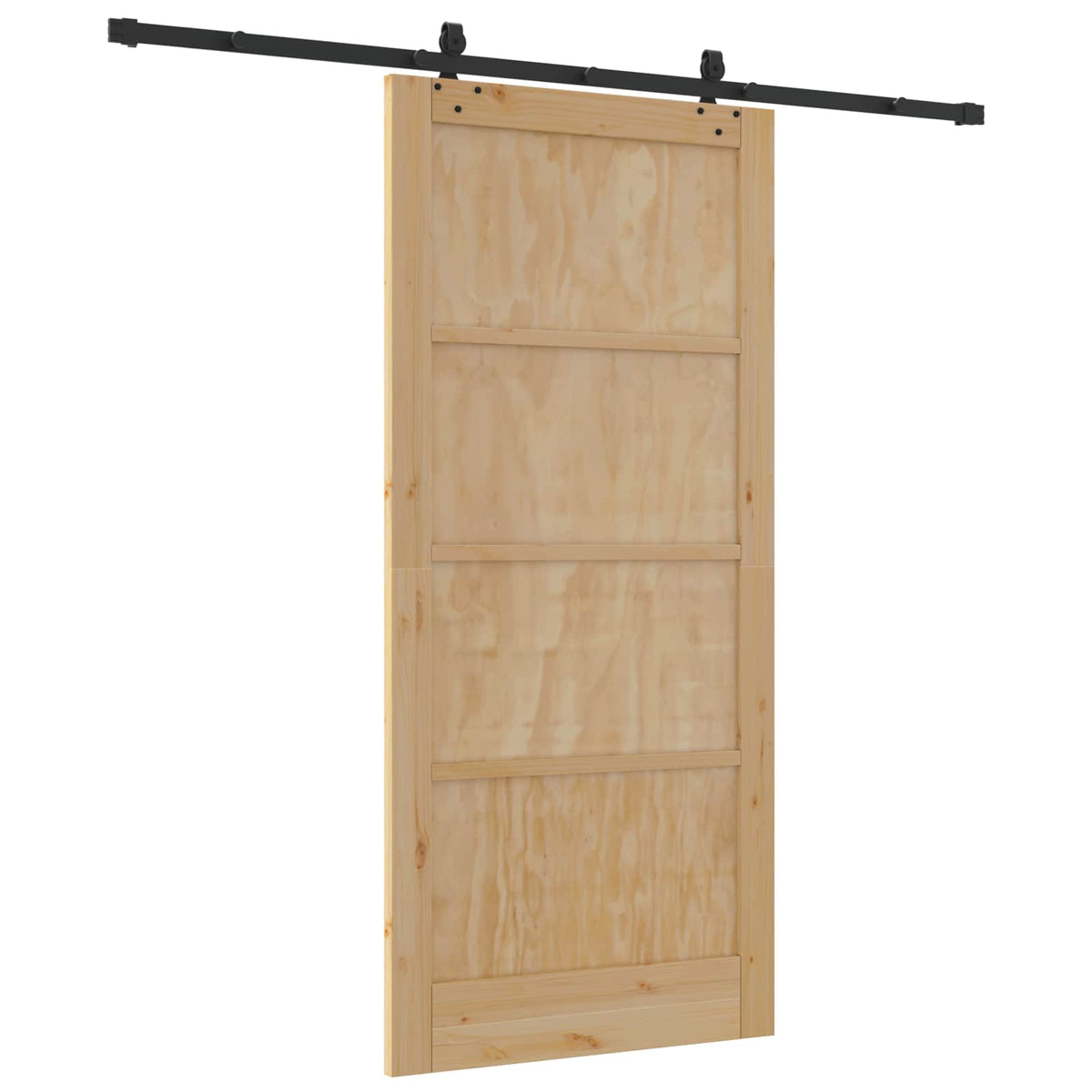 Liukuovi ORKDAL 93 x 202 cm Tekninen puu Luonnollinen ja musta