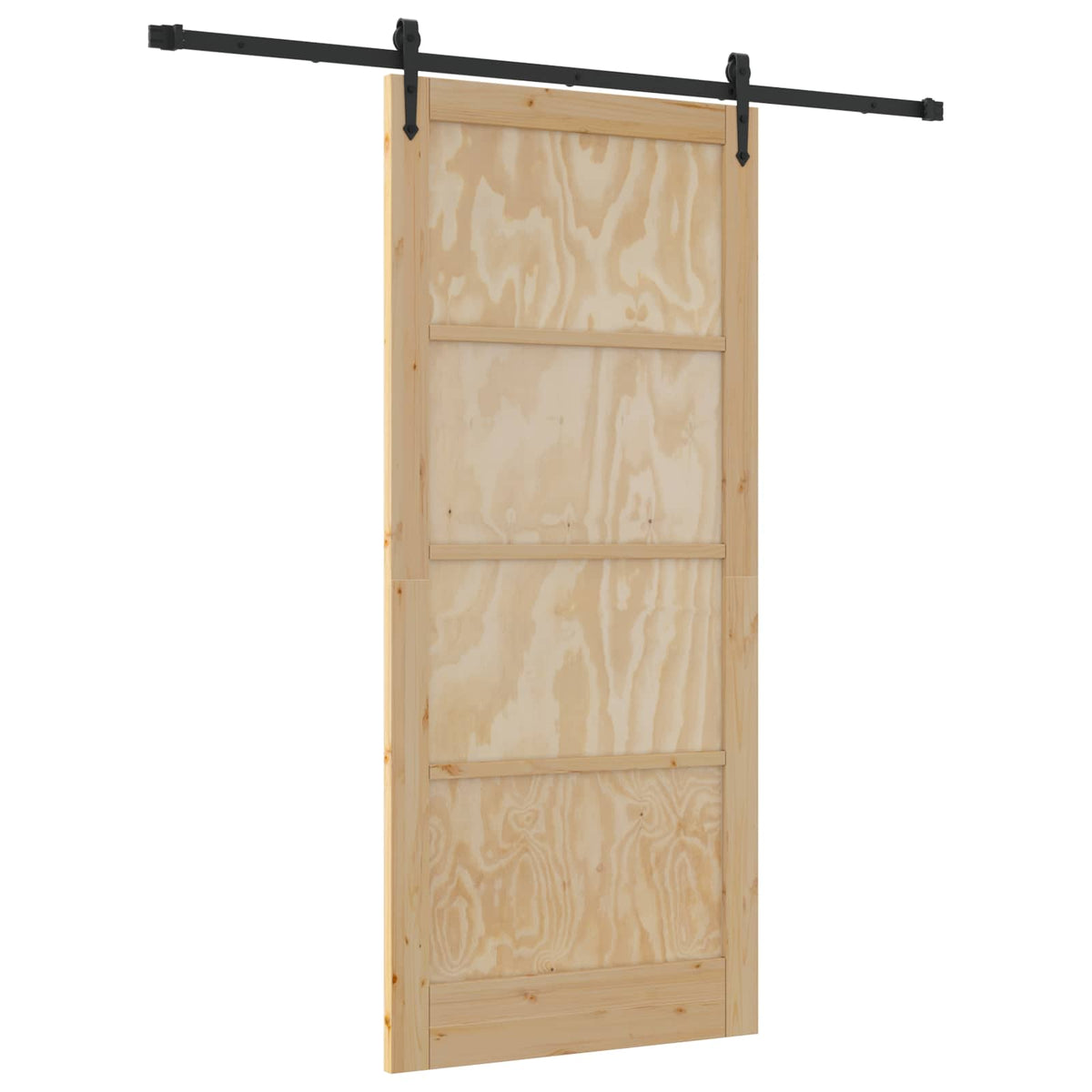 Liukuovi ORKDAL 93 x 211 cm Tekninen puu Luonnollinen ja musta