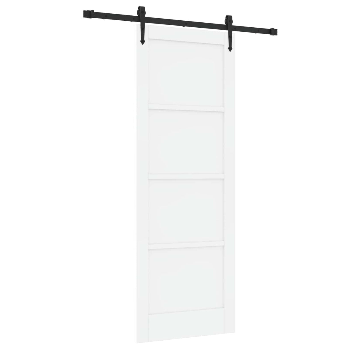 Liukuovi ORKDAL 78 x 211 cm Tekninen puu Valkoinen ja musta