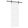 Liukuovi ORKDAL 78 x 211 cm Tekninen puu Valkoinen ja musta