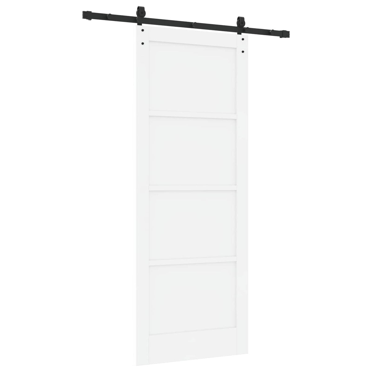 Liukuovi ORKDAL 83 x 211 cm Tekninen puu Valkoinen ja musta