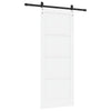 Liukuovi ORKDAL 83 x 211 cm Tekninen puu Valkoinen ja musta