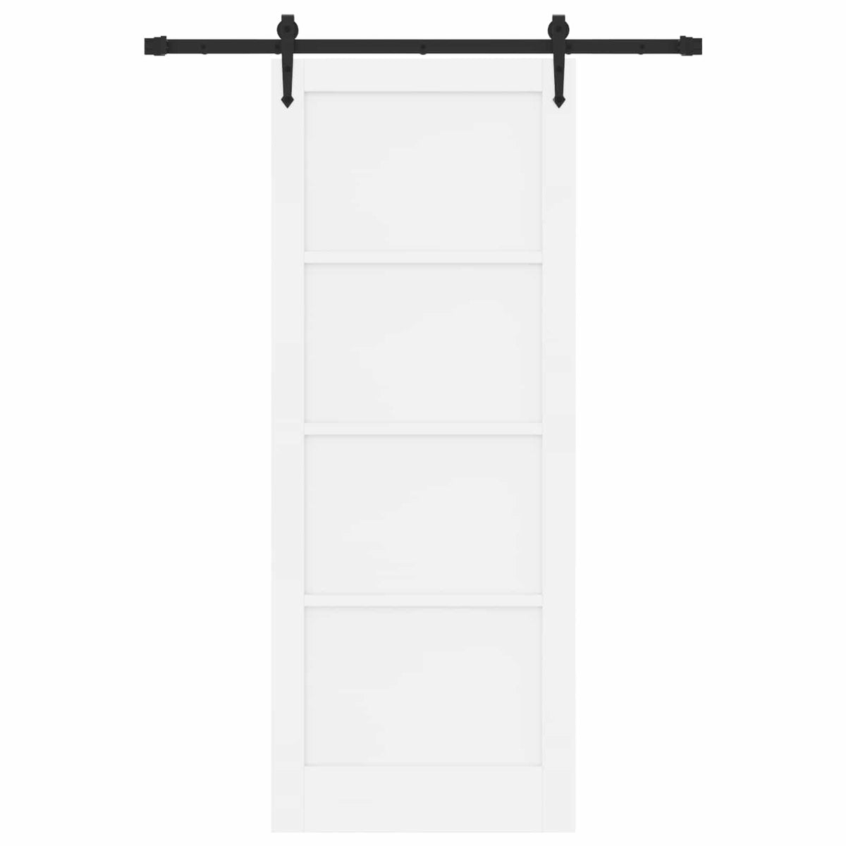 Liukuovi ORKDAL 83 x 211 cm Tekninen puu Valkoinen ja musta